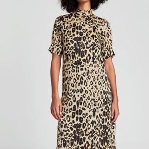 Zara women’s leopard dress maxi